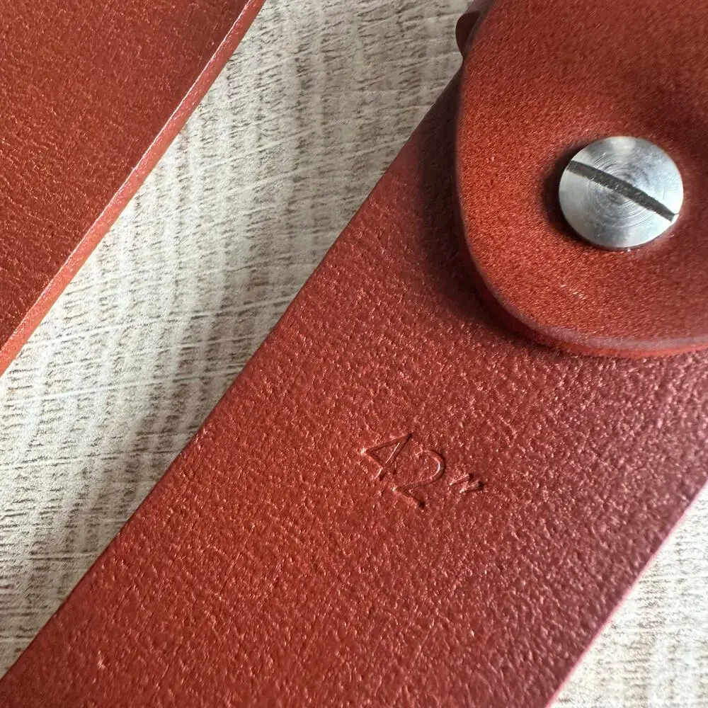 Buffway Durable Full Grain Leather Belt 1.5